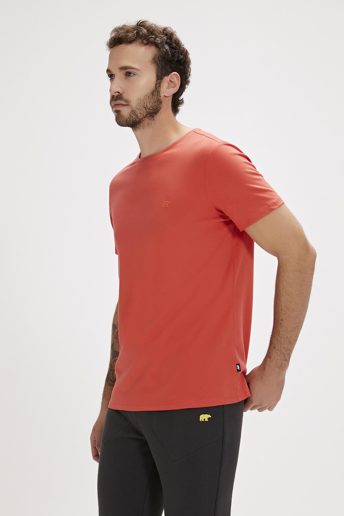 Solid Ginger Basic Mens T-Shirt