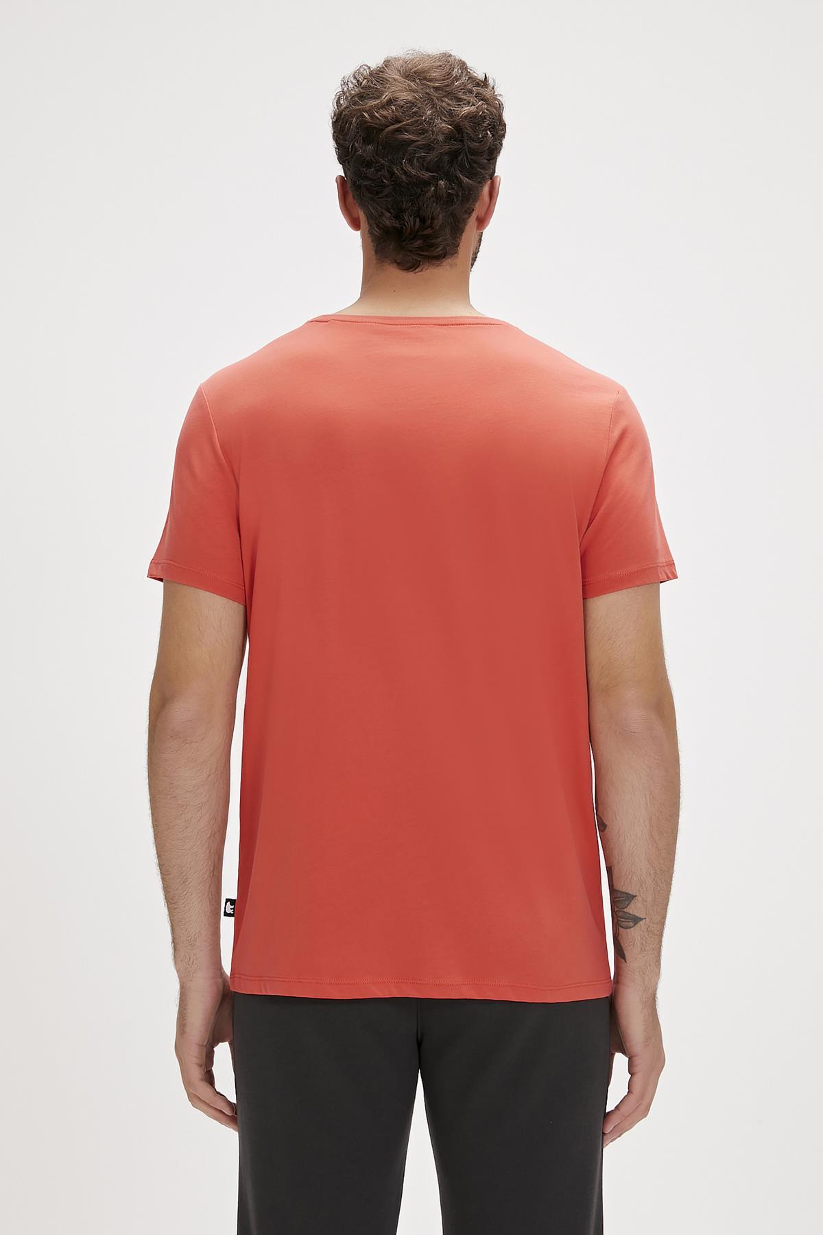 Solid Ginger Basic Mens T-Shirt