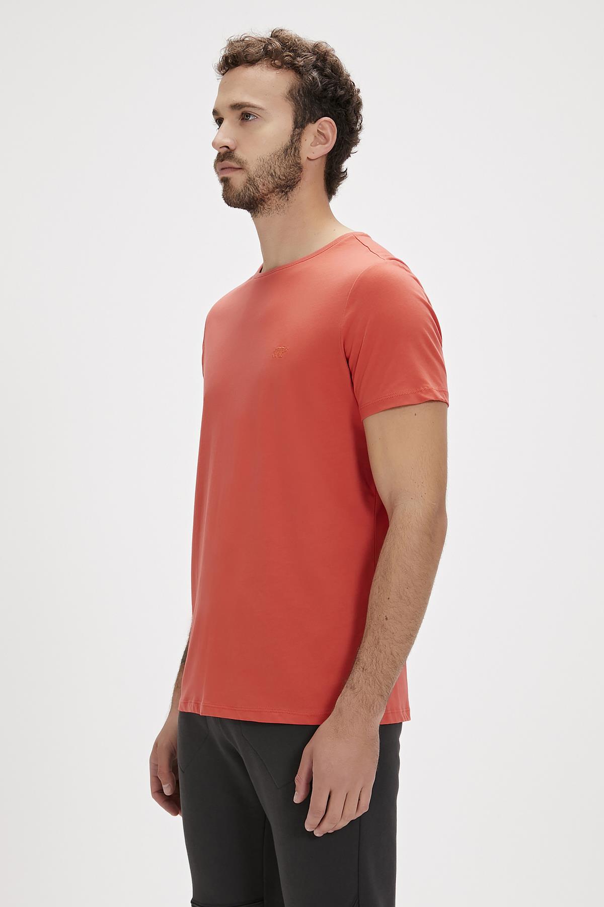 Solid Ginger Basic Mens T-Shirt