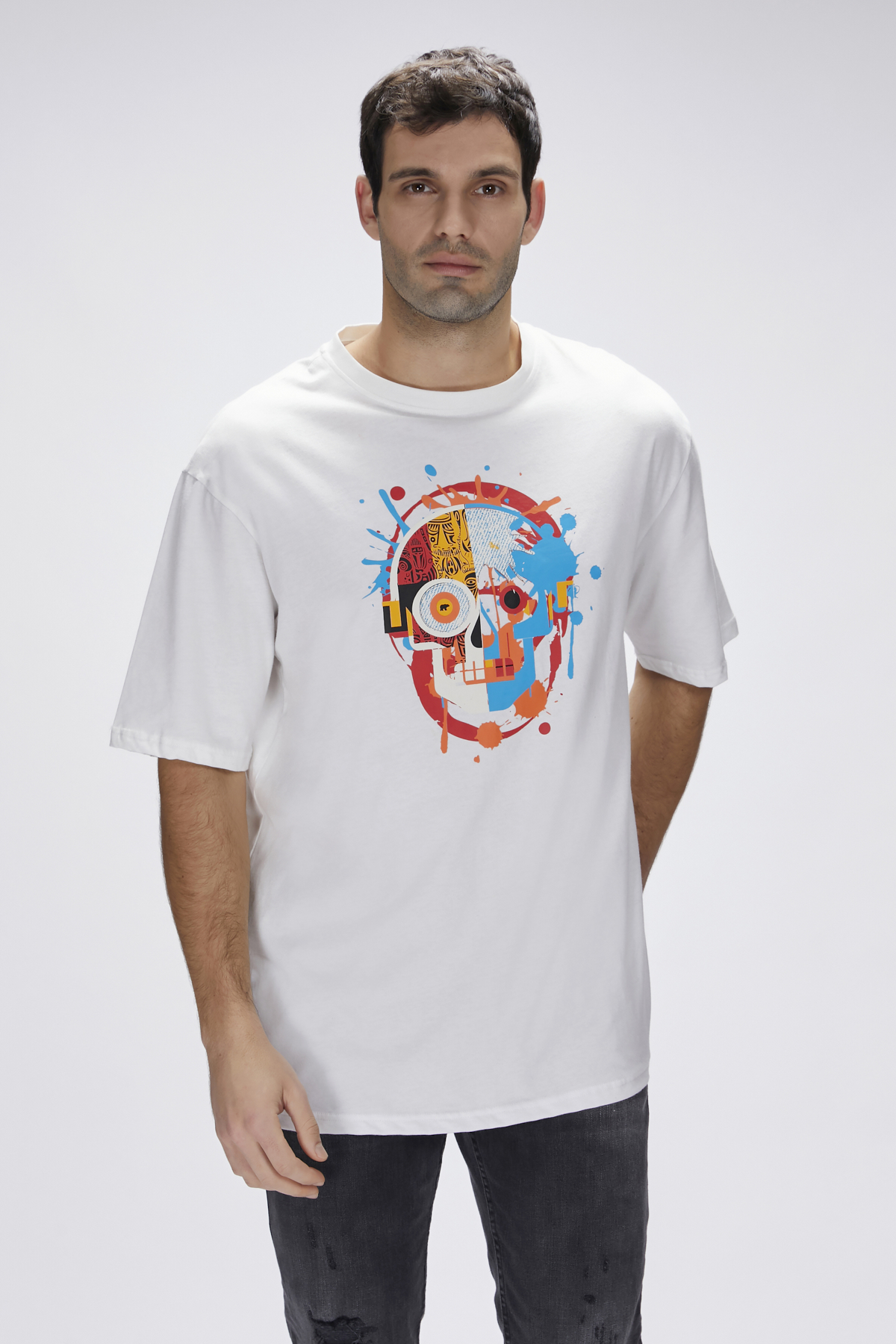 Sten Off-White Mens Oversize T-Shirt