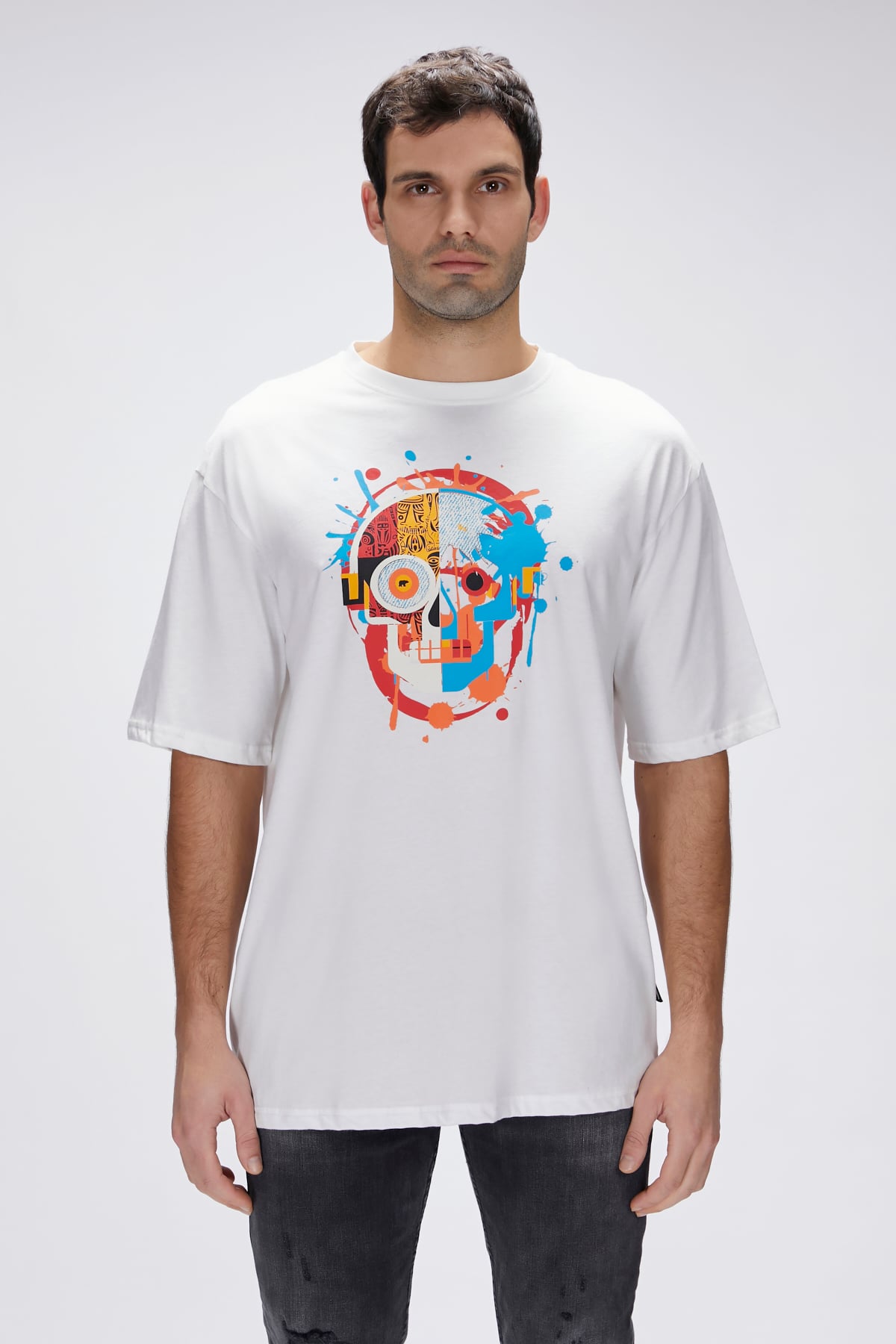 Sten Off-White Mens Oversize T-Shirt