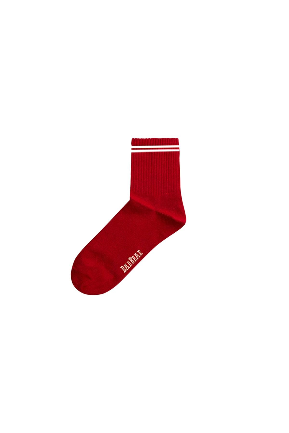 STRIPE SOCKS SOCKS RED  UNISEX SOCKS STRIPE SOCKSSTRIPE SOCKS