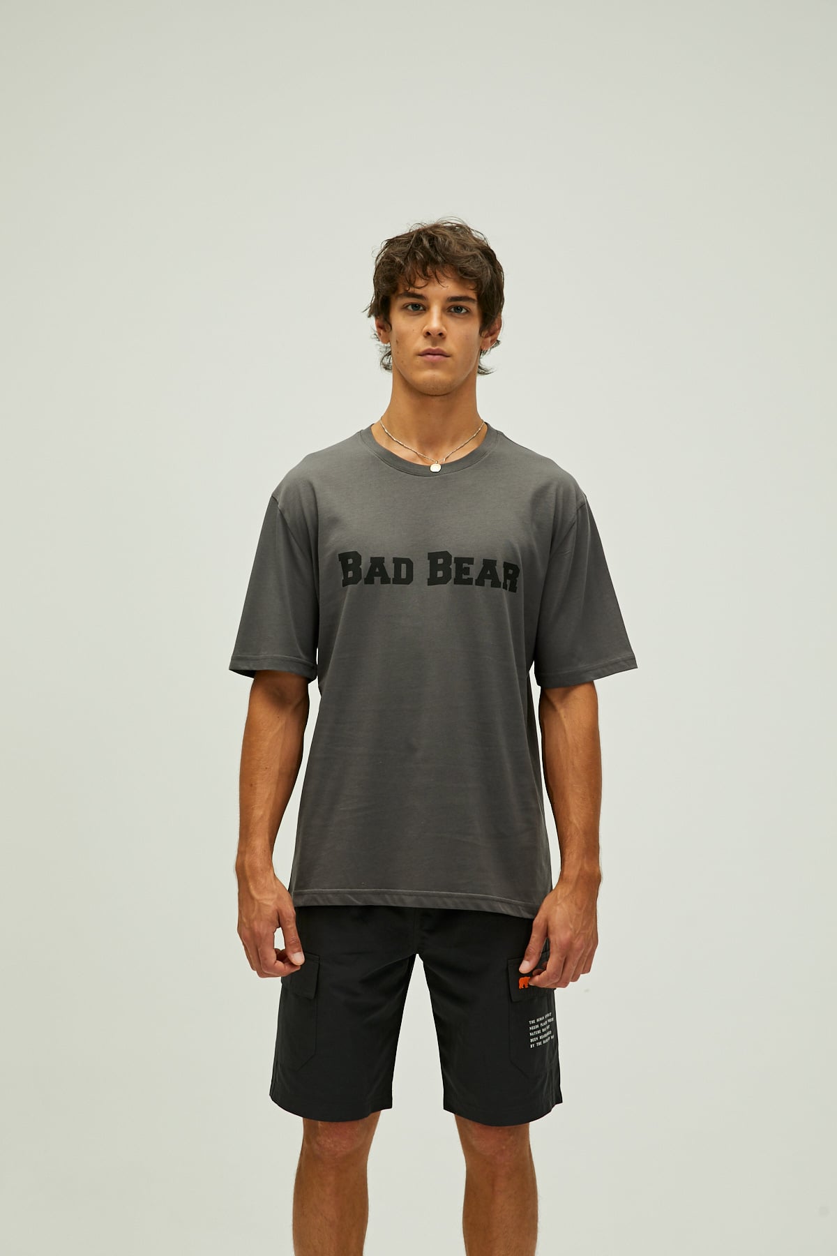 Title Oversize Dark Grey Mens T-Shirt
