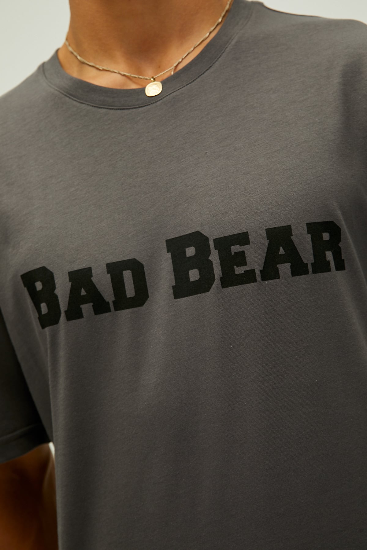 Title Oversize Dark Grey Mens T-Shirt