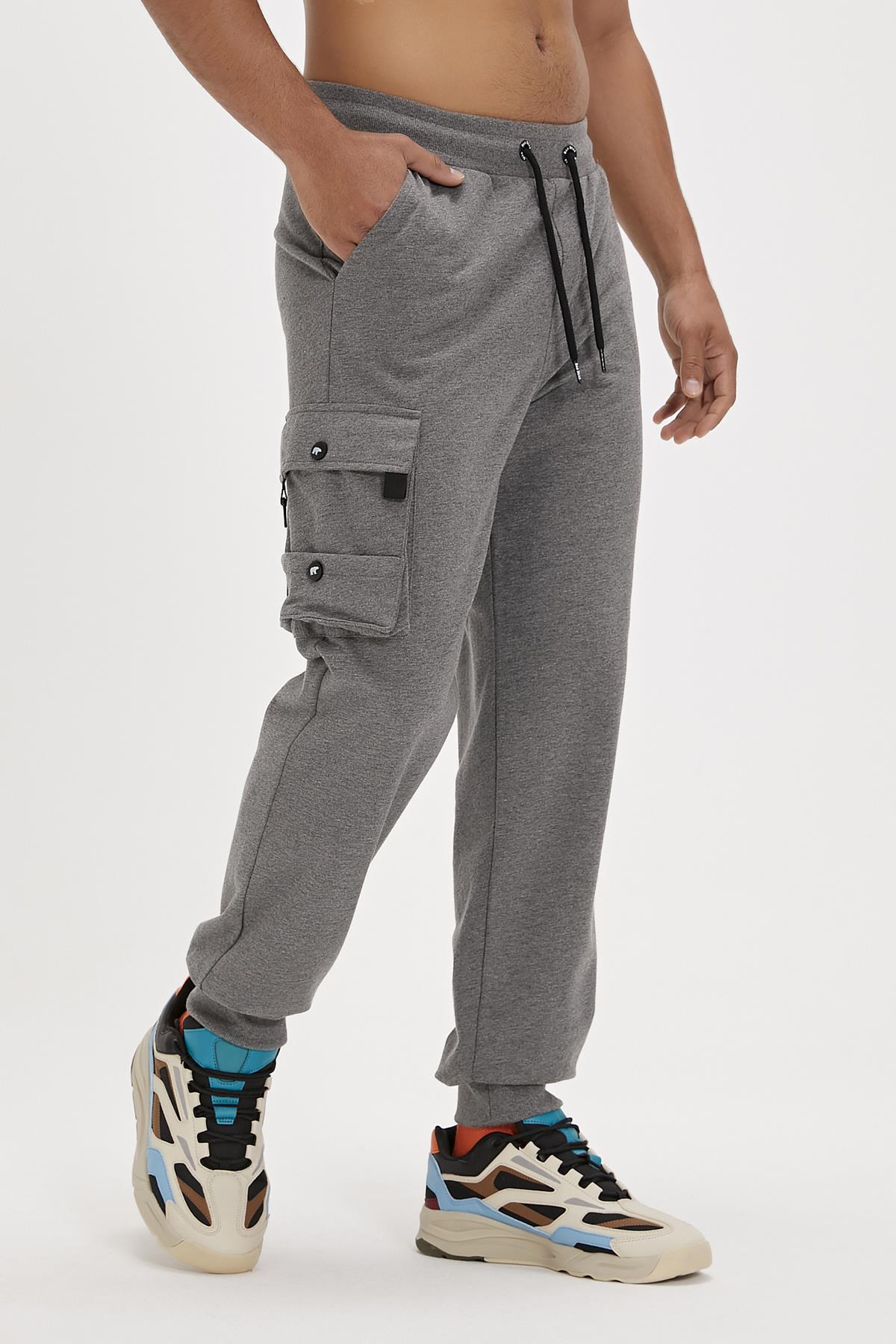 Valencia Dark Grey Mens Cargo Pants