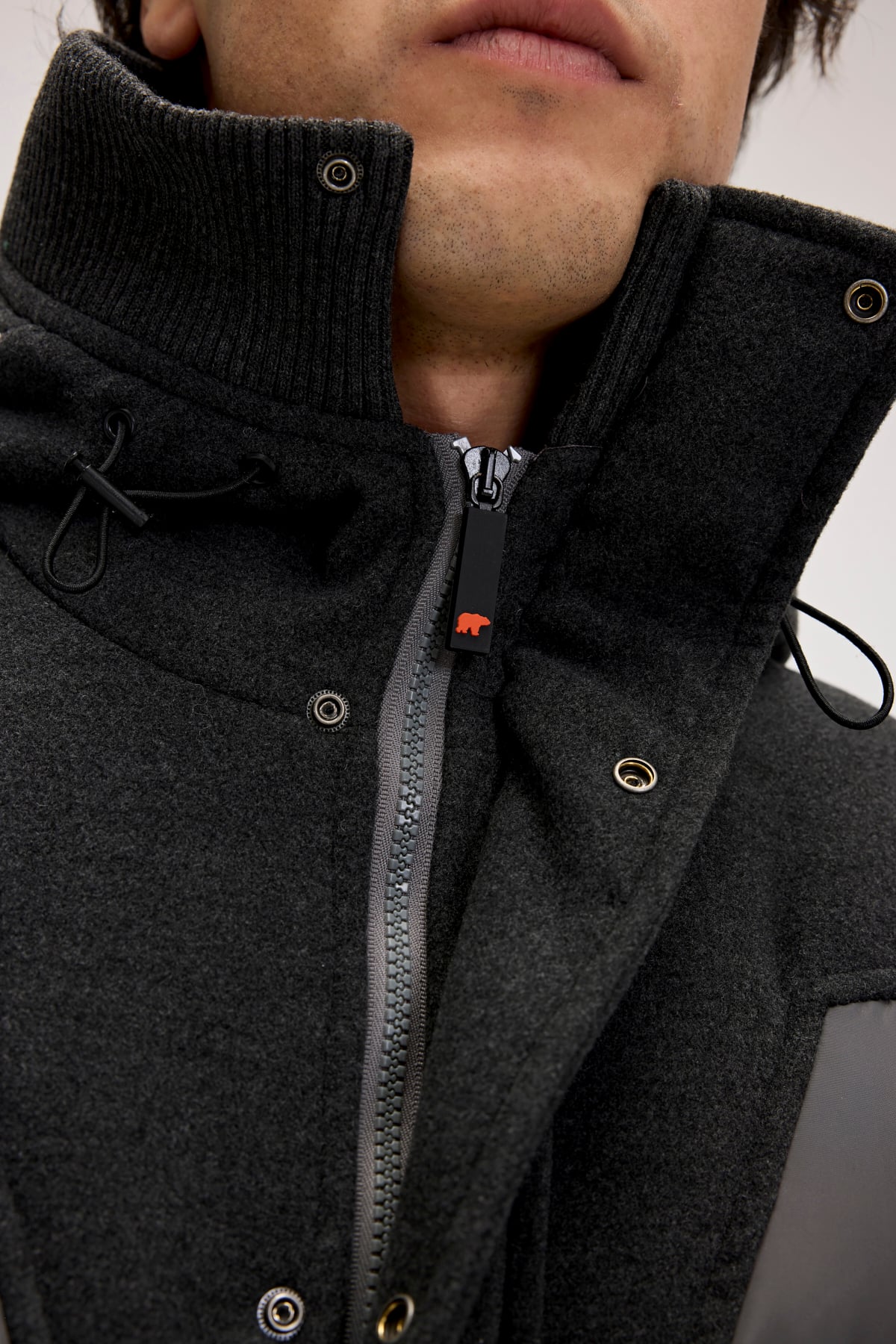 Valery Asphalt Mens Puffer Jacket