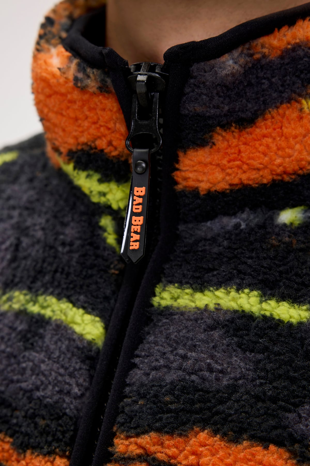 Vernon Siyah Erkek Full-Zip Polar Sweatshirt