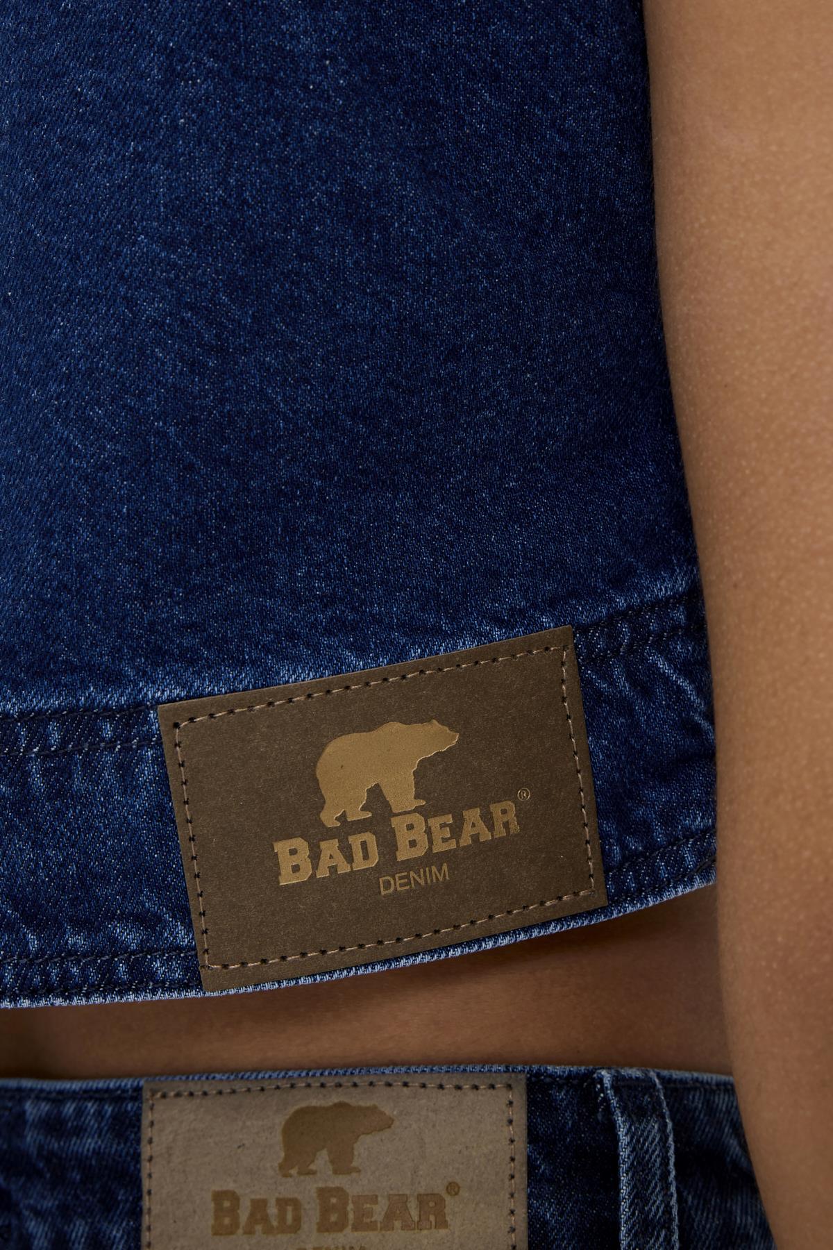 Veronica İndigo Mavi Kadın Denim Crop