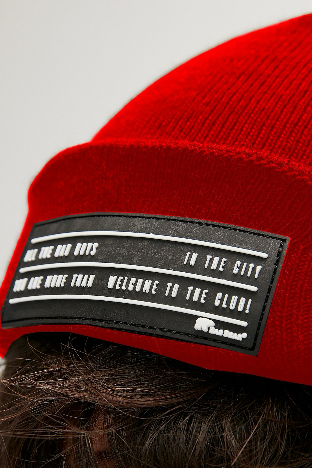Welcome Crimson Red Beanie
