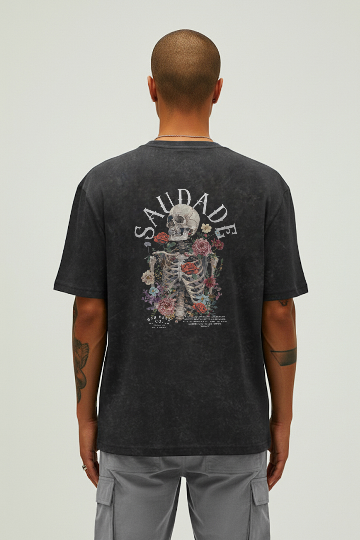 Saudade Asfalt Erkek Baskılı Tişört