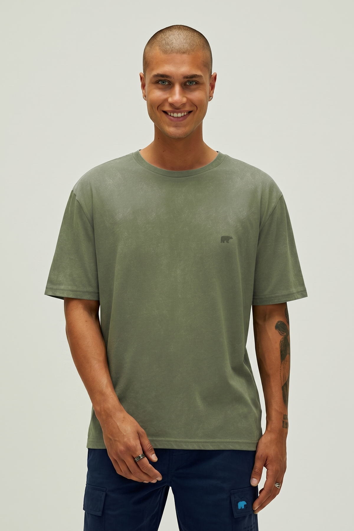 Garment Soluk Yeşil Basic Erkek Tişört