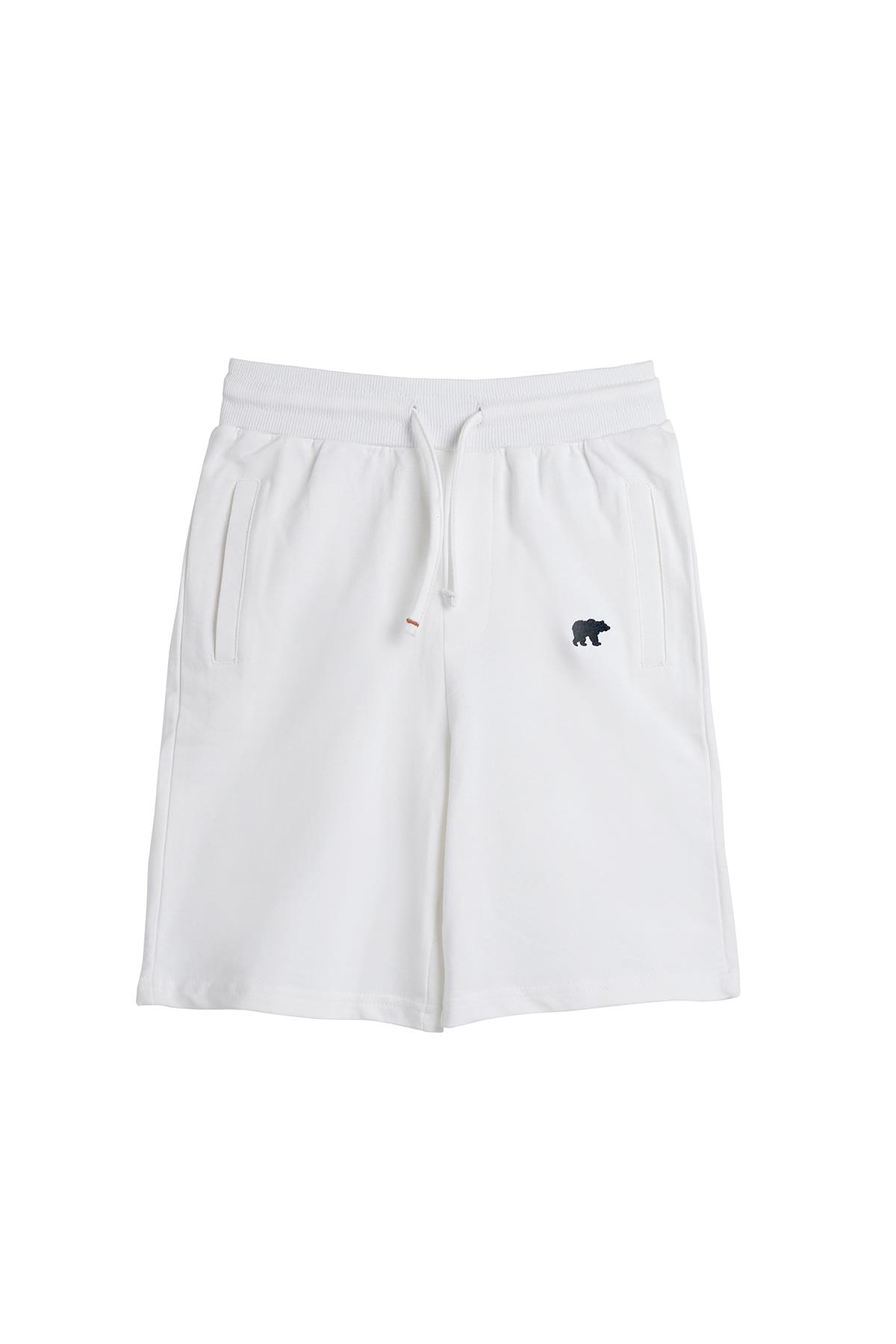 Gian Beyaz Çocuk Şort