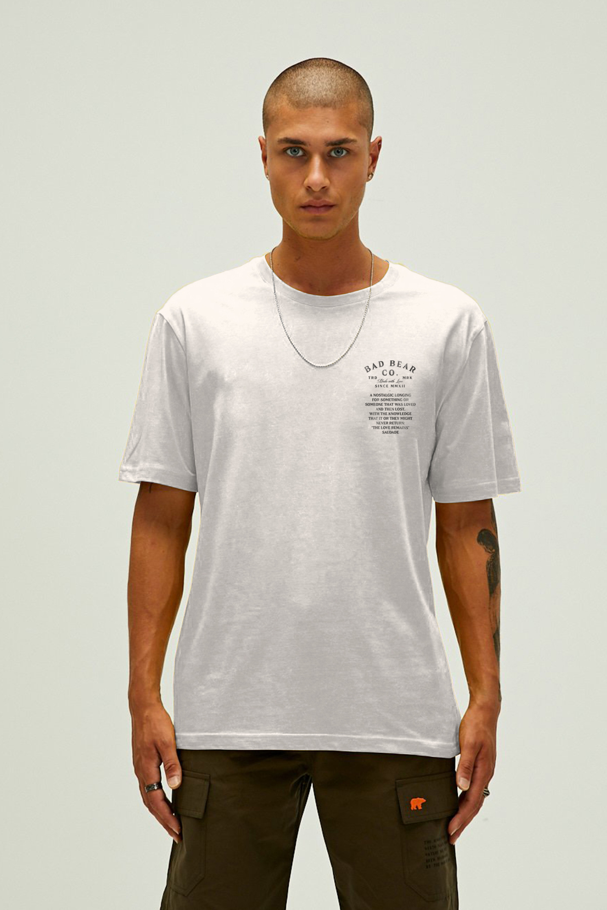 SAUDADE T-SHIRT PRINTED T-SHIRT BEYAZ  MAN T-SHIRT SAUDADE T-SHIRTSAUDADE T-SHIRT