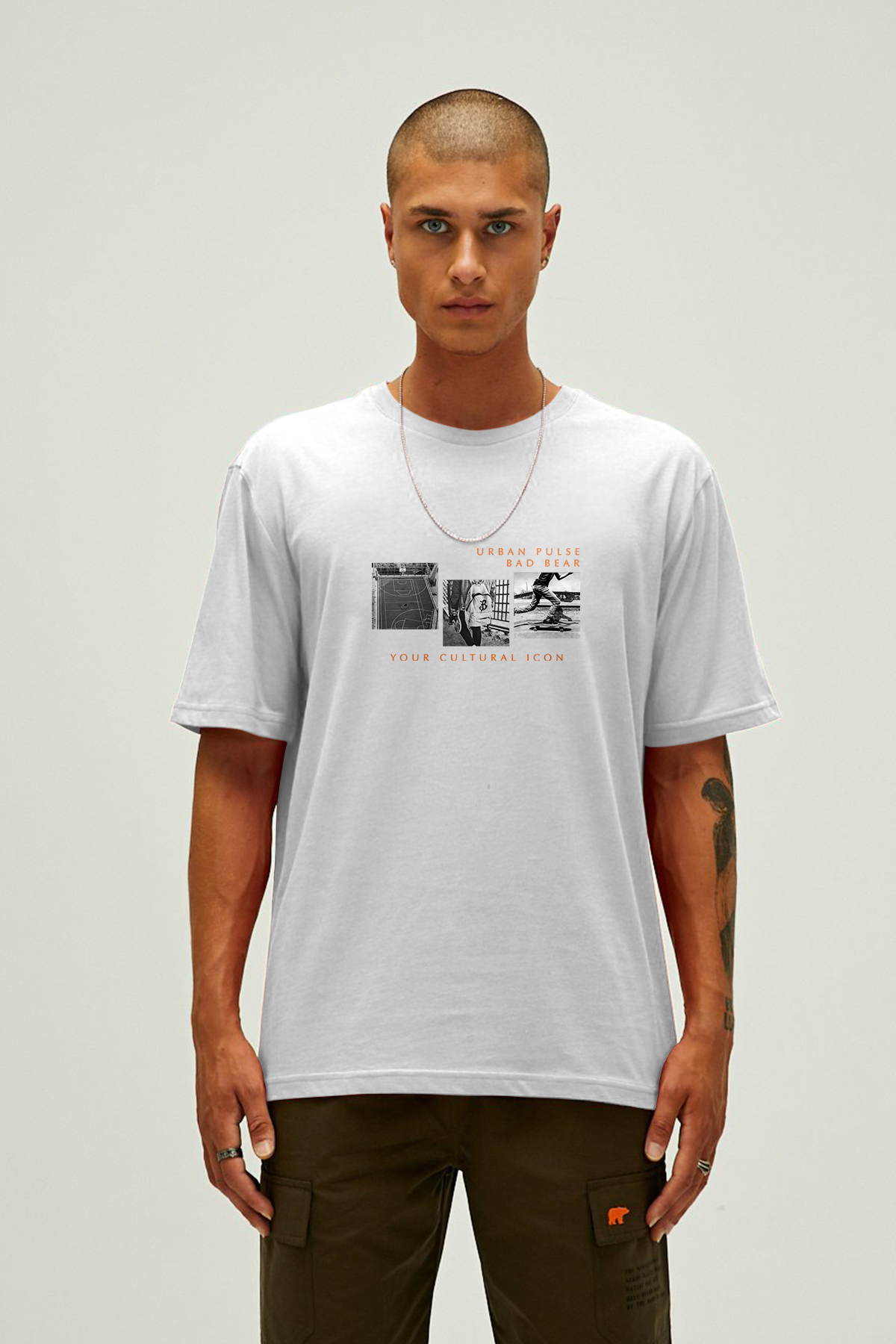 CULTURE ICON T-SHIRT PRINTED T-SHIRT BEYAZ  MAN T-SHIRT CULTURE ICON T-SHIRTCULTURE ICON T-SHIRT