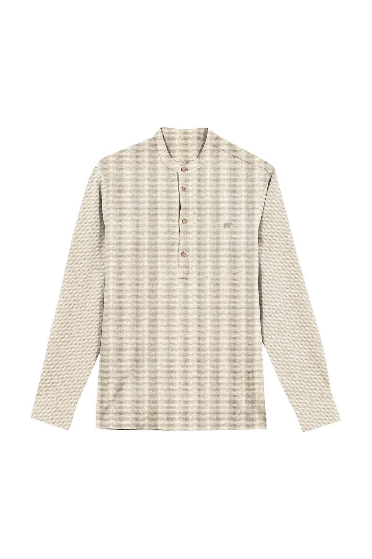 GUIDE SHIRT BASIC SHIRT BEJ DÜĞMELİ MAN SHIRT GUIDE SHIRTGUIDE SHIRT