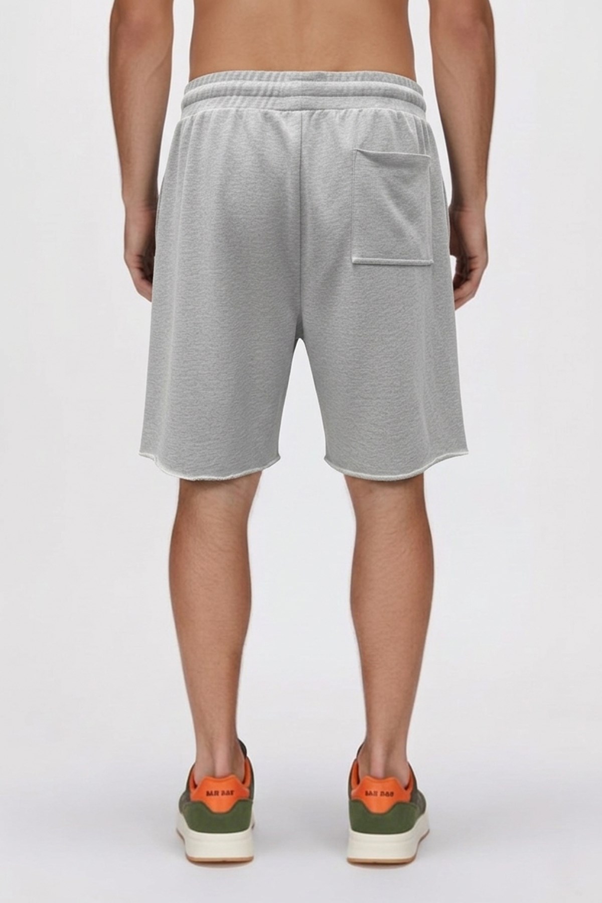 Freshy Gri Melanj Erkek Şort