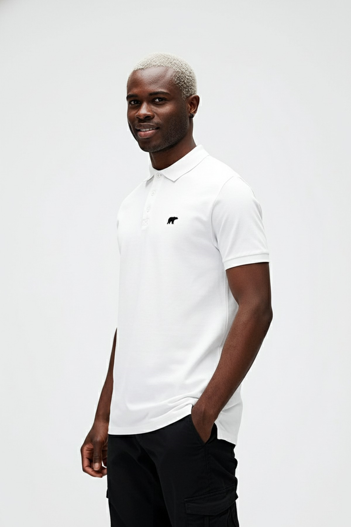 GABRIEL POLO POLO T-SHIRT BEYAZ DÜĞMELİ MAN T-SHIRT GABRIEL POLOGABRIEL POLO