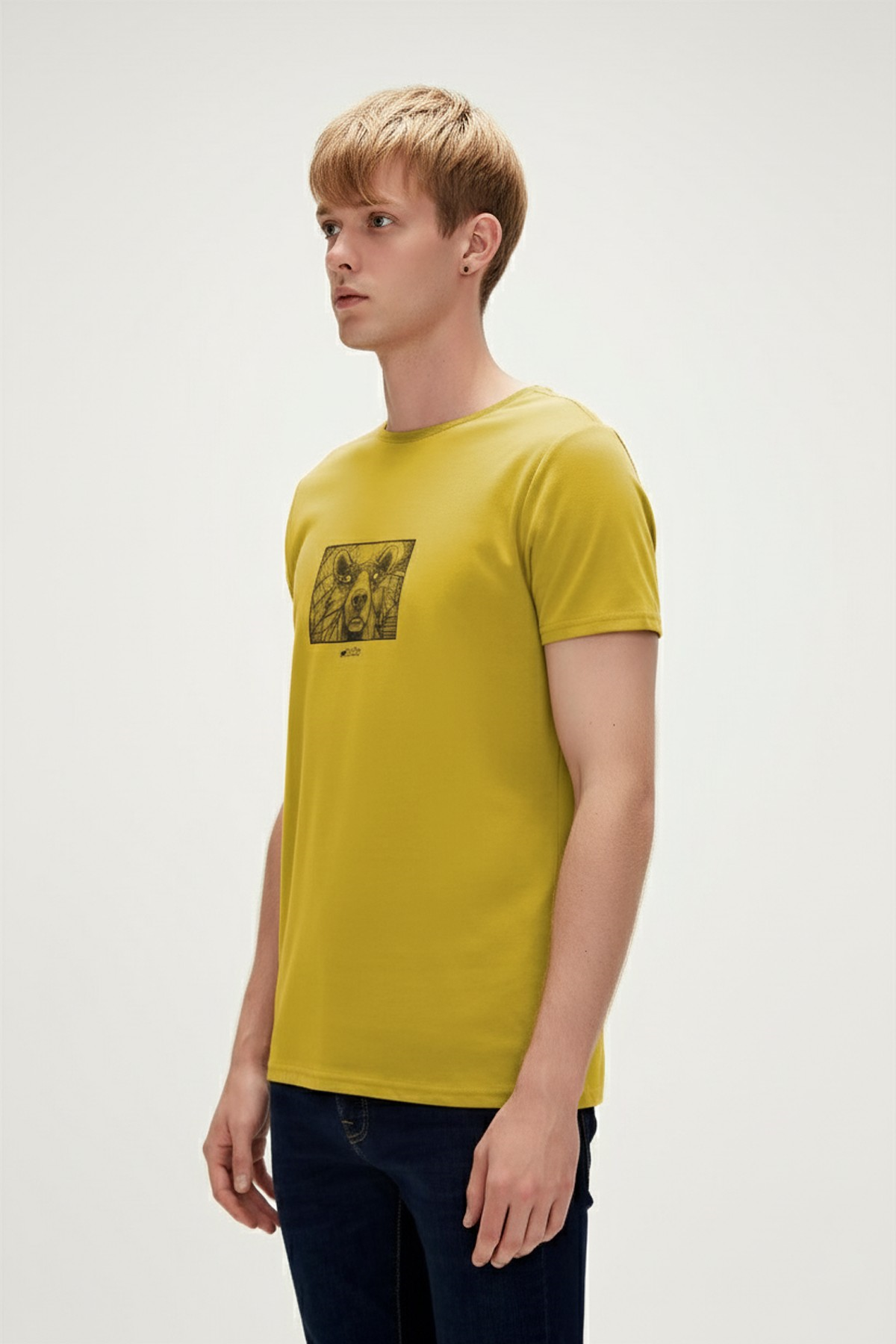 WALL BEAR T-SHIRT PRINTED T-SHIRT SARI  MAN T-SHIRT WALL BEAR T-SHIRTWALL BEAR T-SHIRT