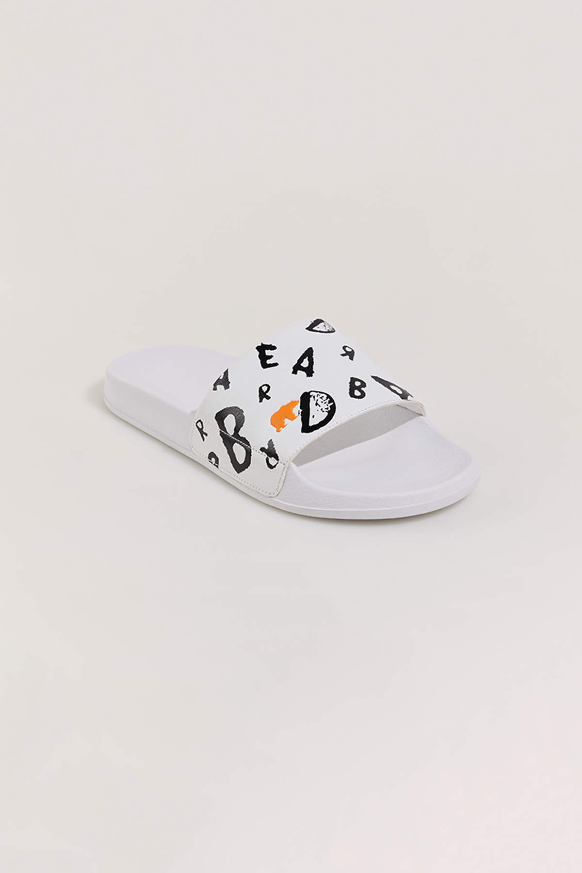 Bling Beyaz Erkek Terlik