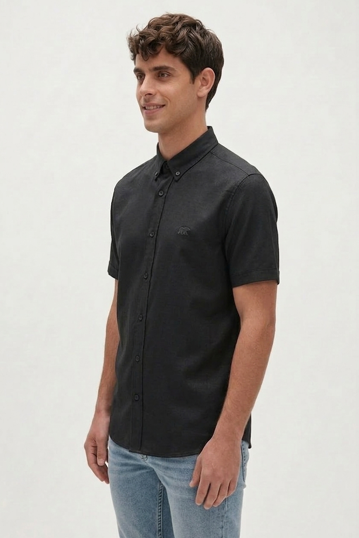 DRAFTY SHIRT BASIC SHIRT SİYAH DÜĞMELİ MAN SHIRT DRAFTY SHIRTDRAFTY SHIRT