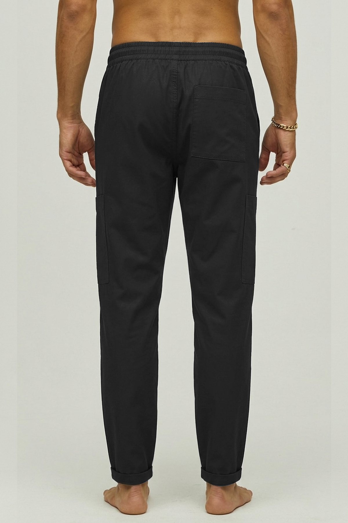 Vouvant Pant Siyah Kargo Cepli Erkek Pantolon