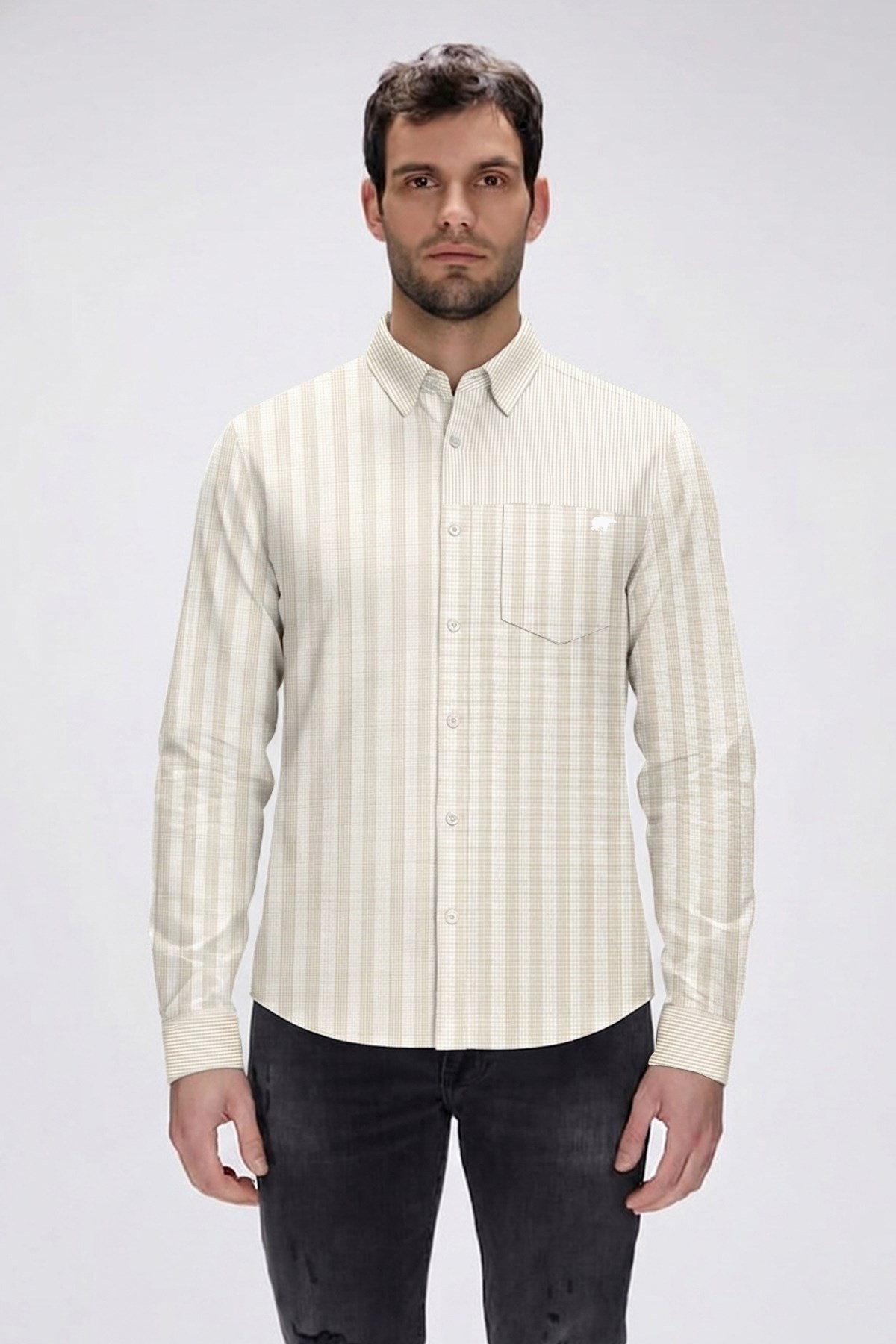 Essentıal Bej Erkek Gömlek
