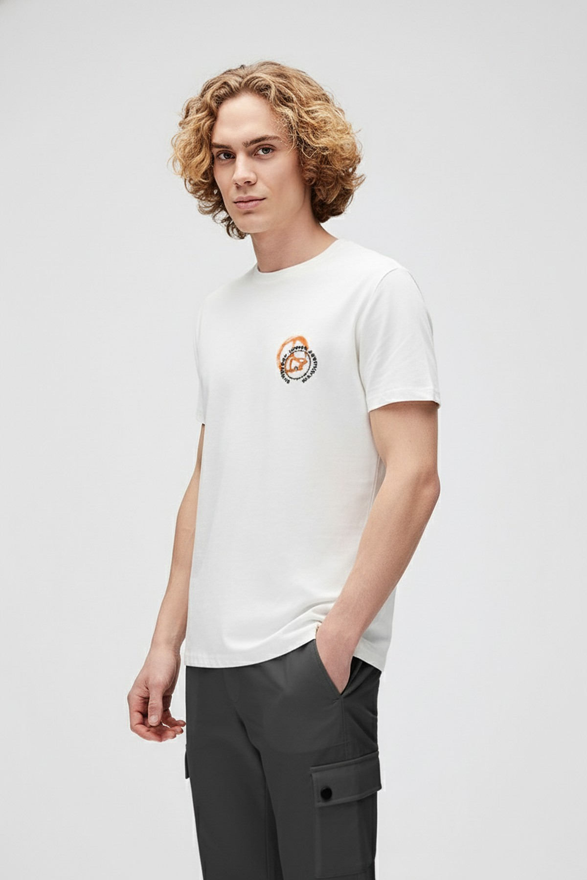 EVERYDAY URBAN T-SHIRT PRINTED T-SHIRT BEYAZ  MAN T-SHIRT EVERYDAY URBAN T-SHIRTEVERYDAY URBAN T-SHIRT