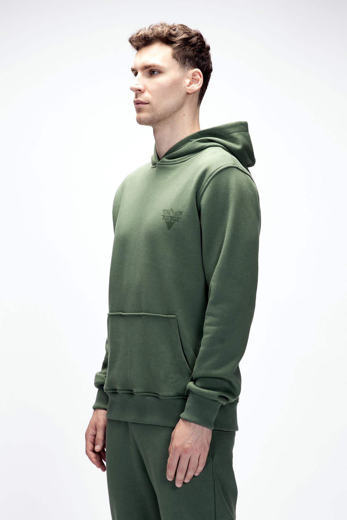 LAKE HOODIE HOODIE SOLUK YEŞİL BELİRTİLMEMİŞ MAN SWEATSHIRT LAKE HOODIELAKE HOODIE