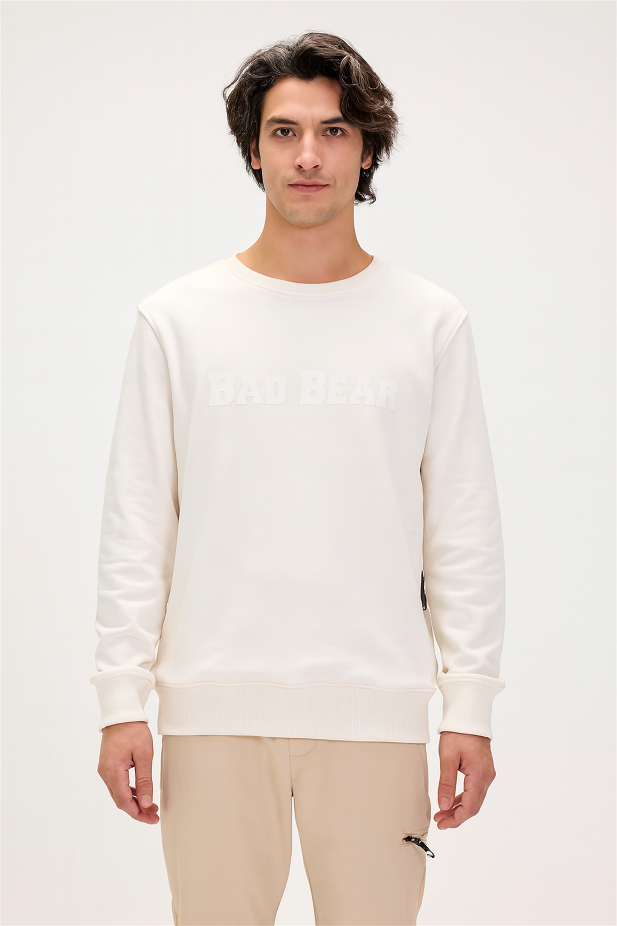 Snow Marshmallow Crewneck Erkek Baskılı Sweatshirt