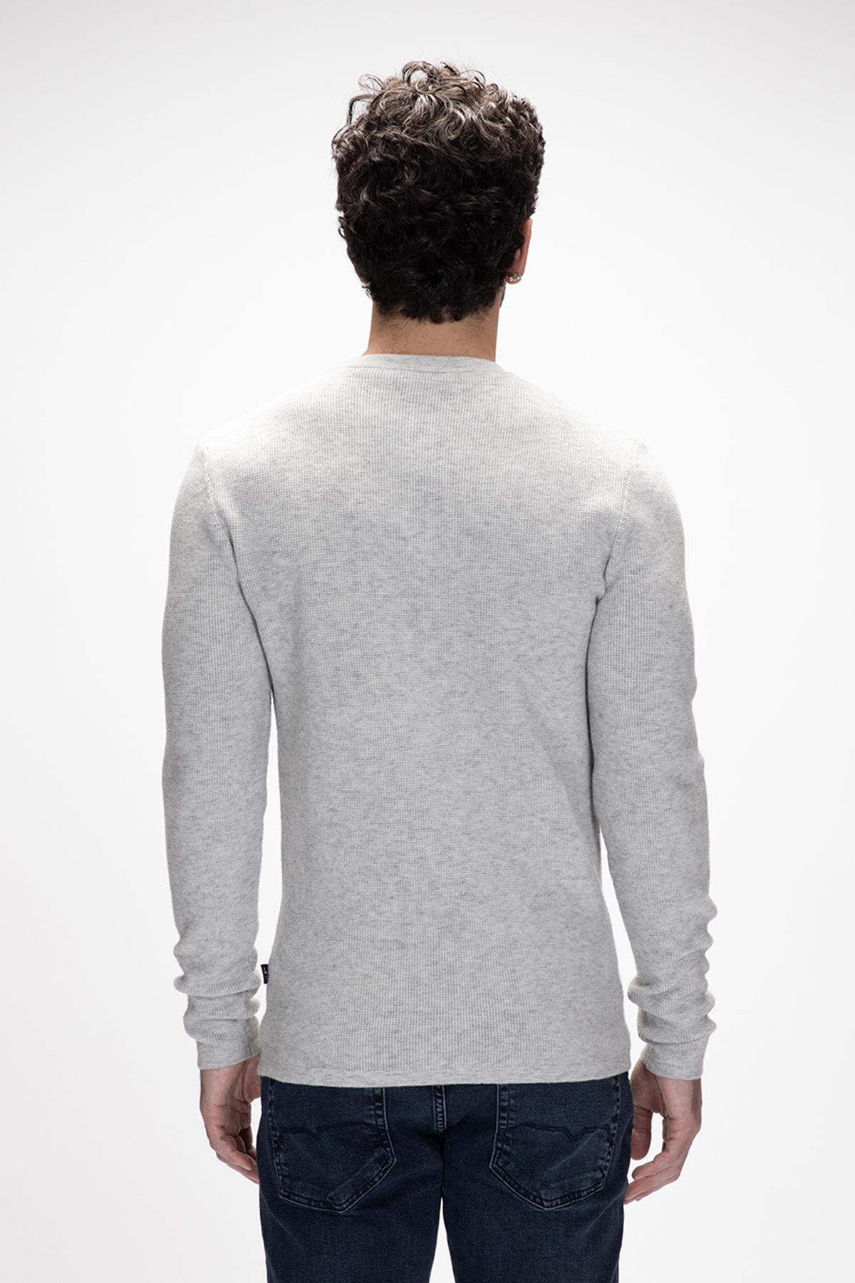 MORENO JUMPER CREWNECK JUMPER GRİ MELANJ BELİRTİLMEMİŞ MAN KNITWEAR MORENO JUMPERMORENO JUMPER