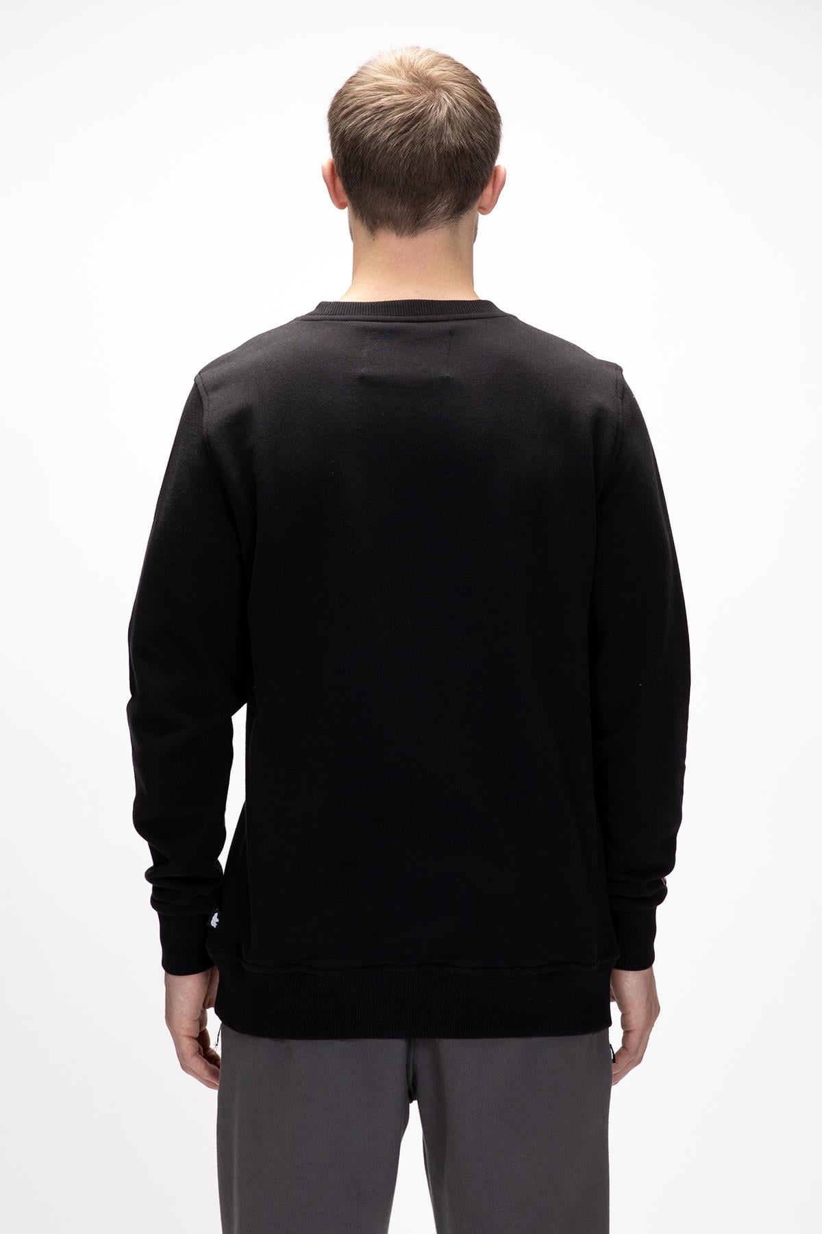 Acme Si̇yah  Erkek Baskılı Sweatshirt