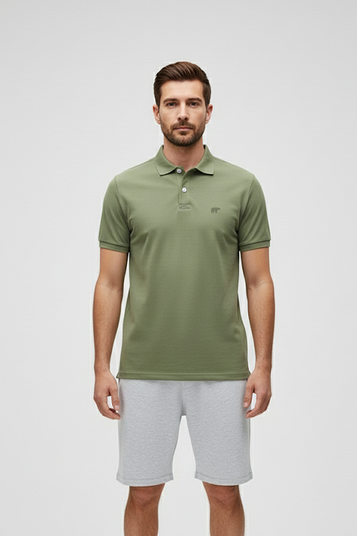 City Walker Soluk Yeşil Polo Yaka Erkek Tişört