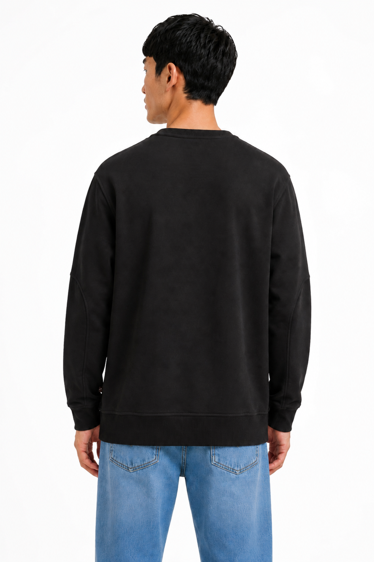 Untamed Siyah Cep Detay Erkek Sweatshirt