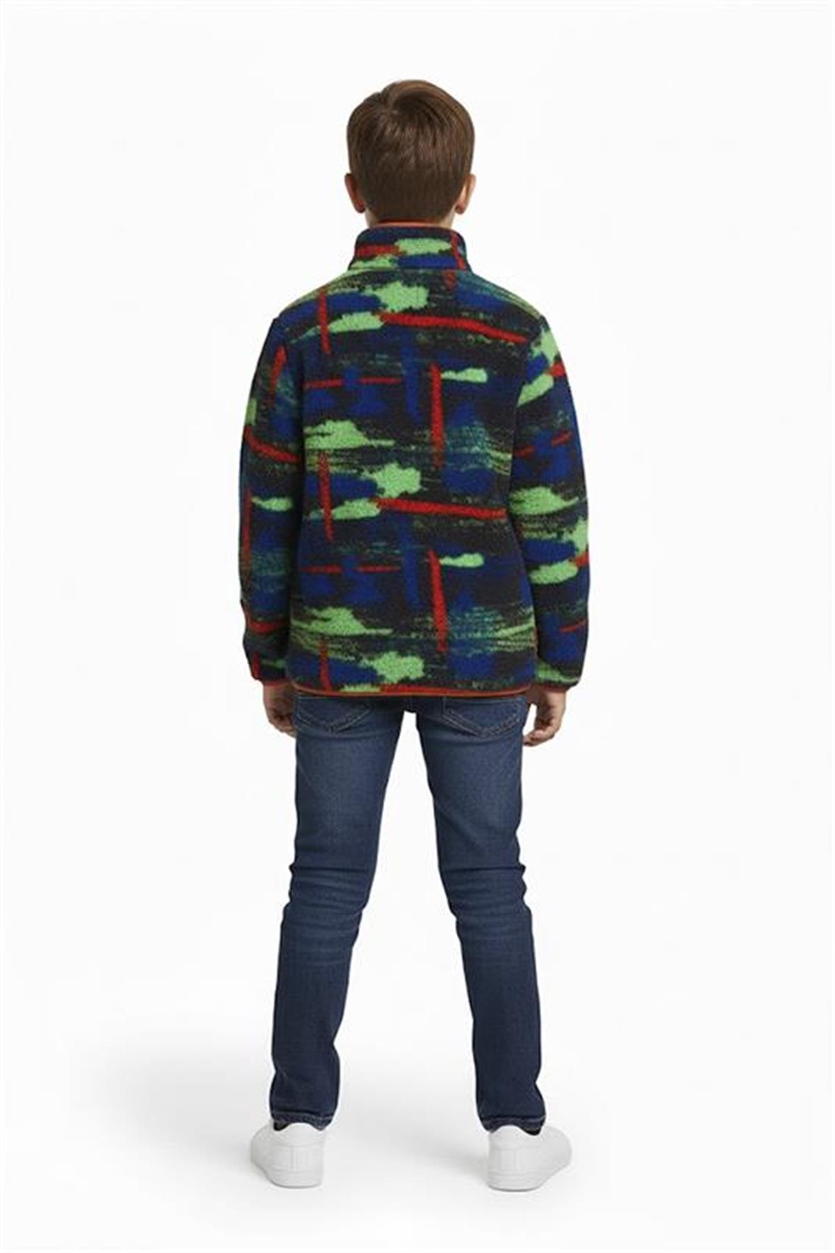 Vernon Asfalt Çocuk Full-Zip Polar Sweatshirt