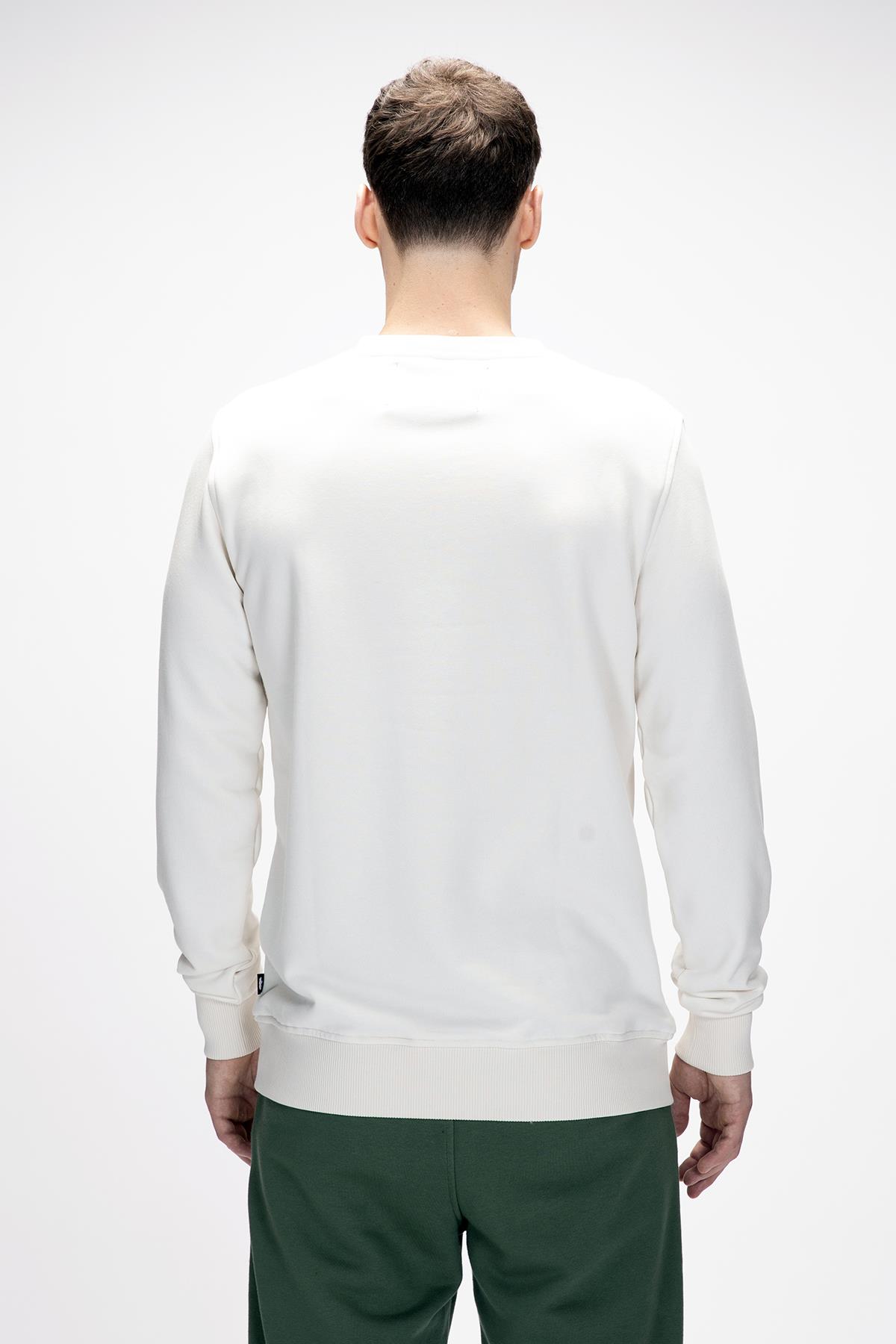 Acme Marshmallow Erkek Baskılı Sweatshirt