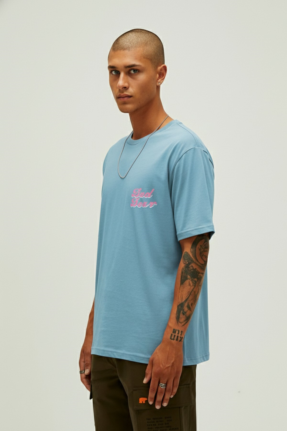 BAD PINK T-SHIRT PRINTED T-SHIRT   MAN T-SHIRT BAD PINK T-SHIRTBAD PINK T-SHIRT