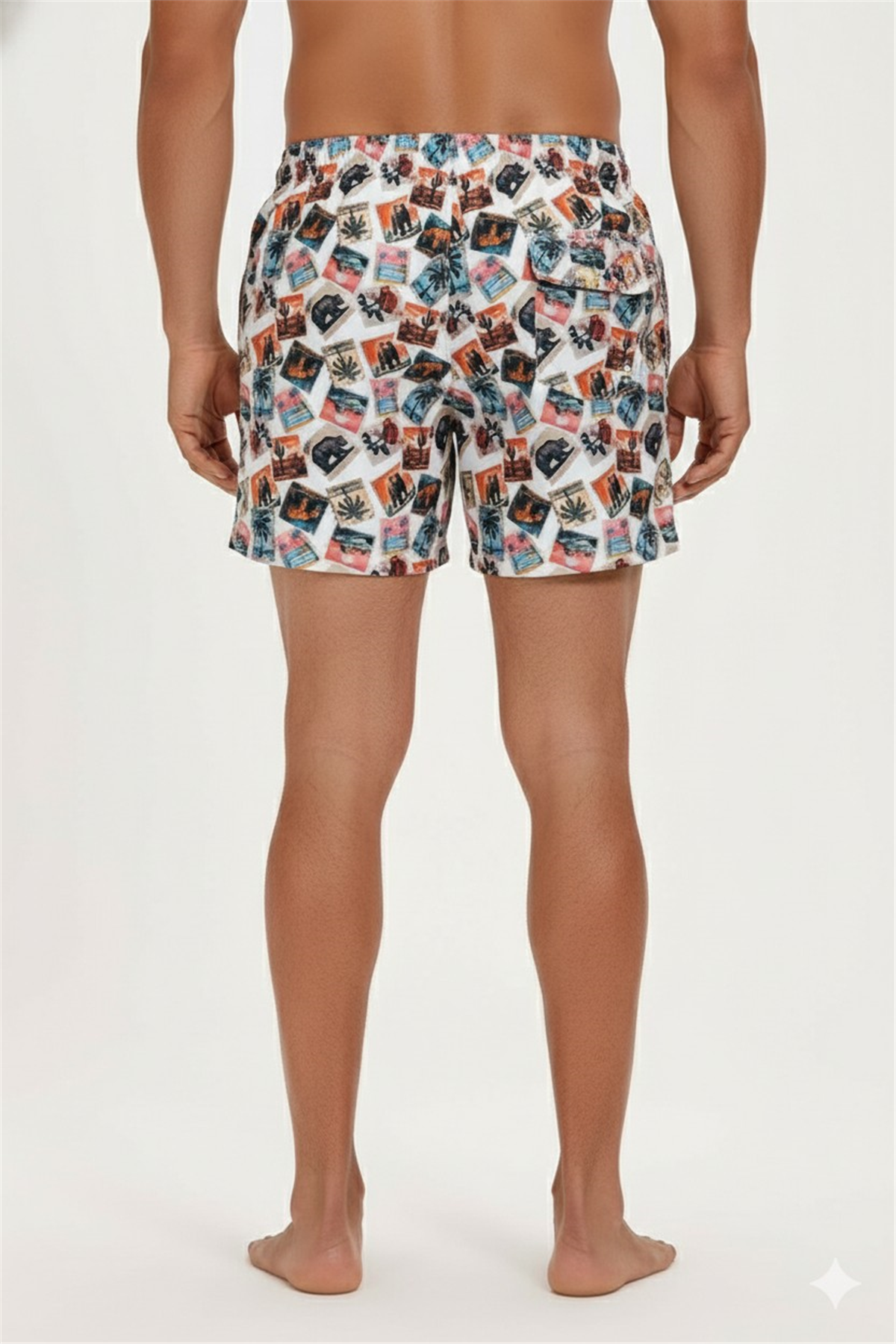 POSTAGE STAMPS SWIMSHORT BASIC SWIM SHORTS BEYAZ BELİRTİLMEMİŞ MAN SWIMWEAR POSTAGE STAMPS SWIMSHORTPOSTAGE STAMPS SWIMSHORT