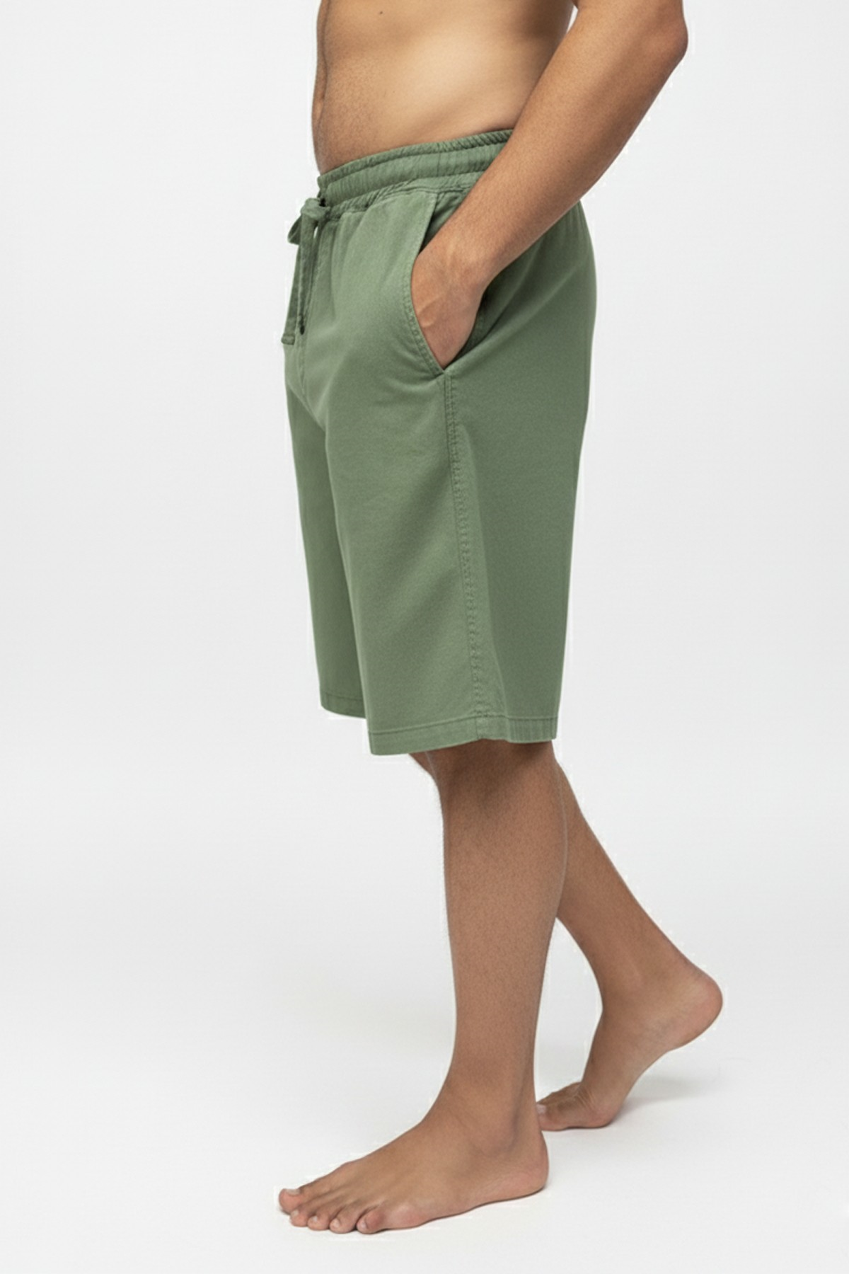 MUSEUM SHORT WOVEN SHORTS SOLUK YEŞİL BELİRTİLMEMİŞ MAN SHORTS MUSEUM SHORTMUSEUM SHORT