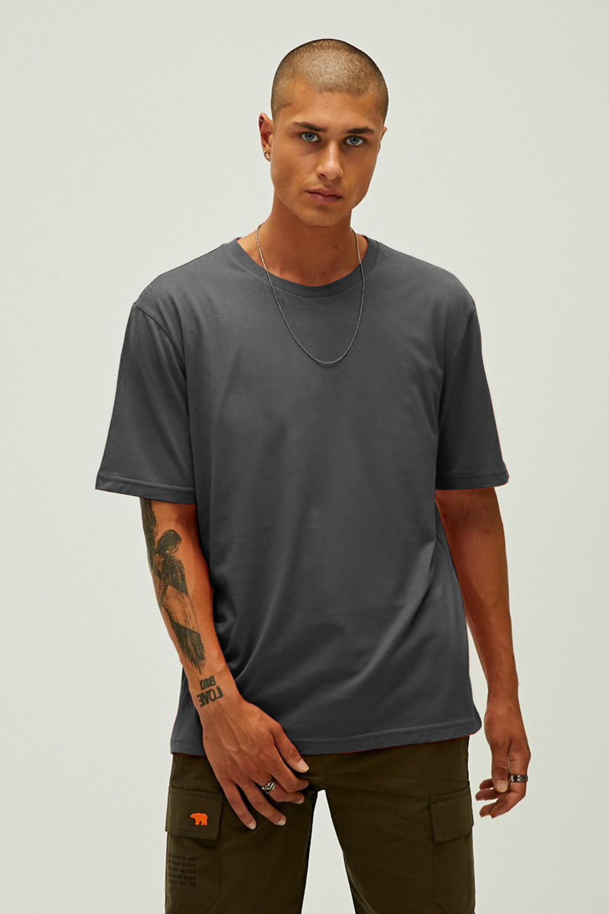 ROUTINE BASIC T-SHIRT BASIC T-SHIRT ASFALT  MAN T-SHIRT ROUTINE BASIC T-SHIRTROUTINE BASIC T-SHIRT