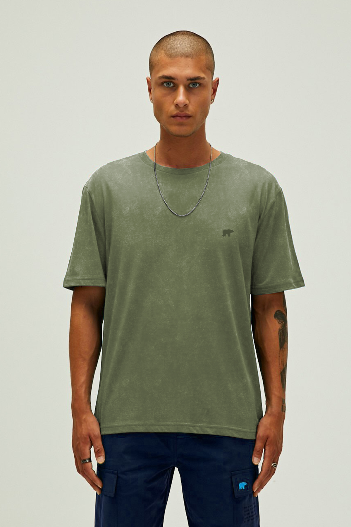 Garment Soluk Yeşil Basic Erkek Tişört