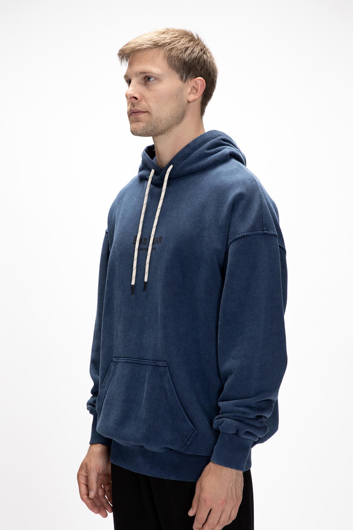 ACID BEAR HOODIE OS HOODIE İNDİGO BELİRTİLMEMİŞ MAN SWEATSHIRT ACID BEAR HOODIE OSACID BEAR HOODIE OS