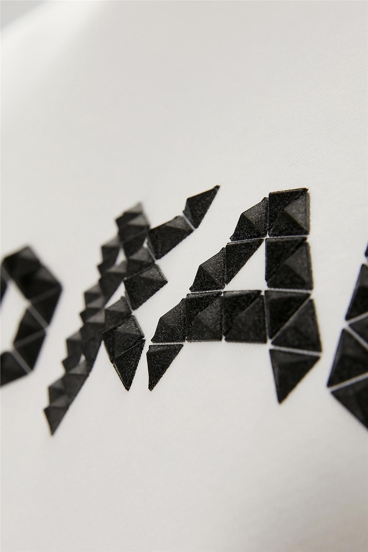 3D Bad Hoodie Off-White Beyaz Kapüşonlu Erkek Sweatshirt