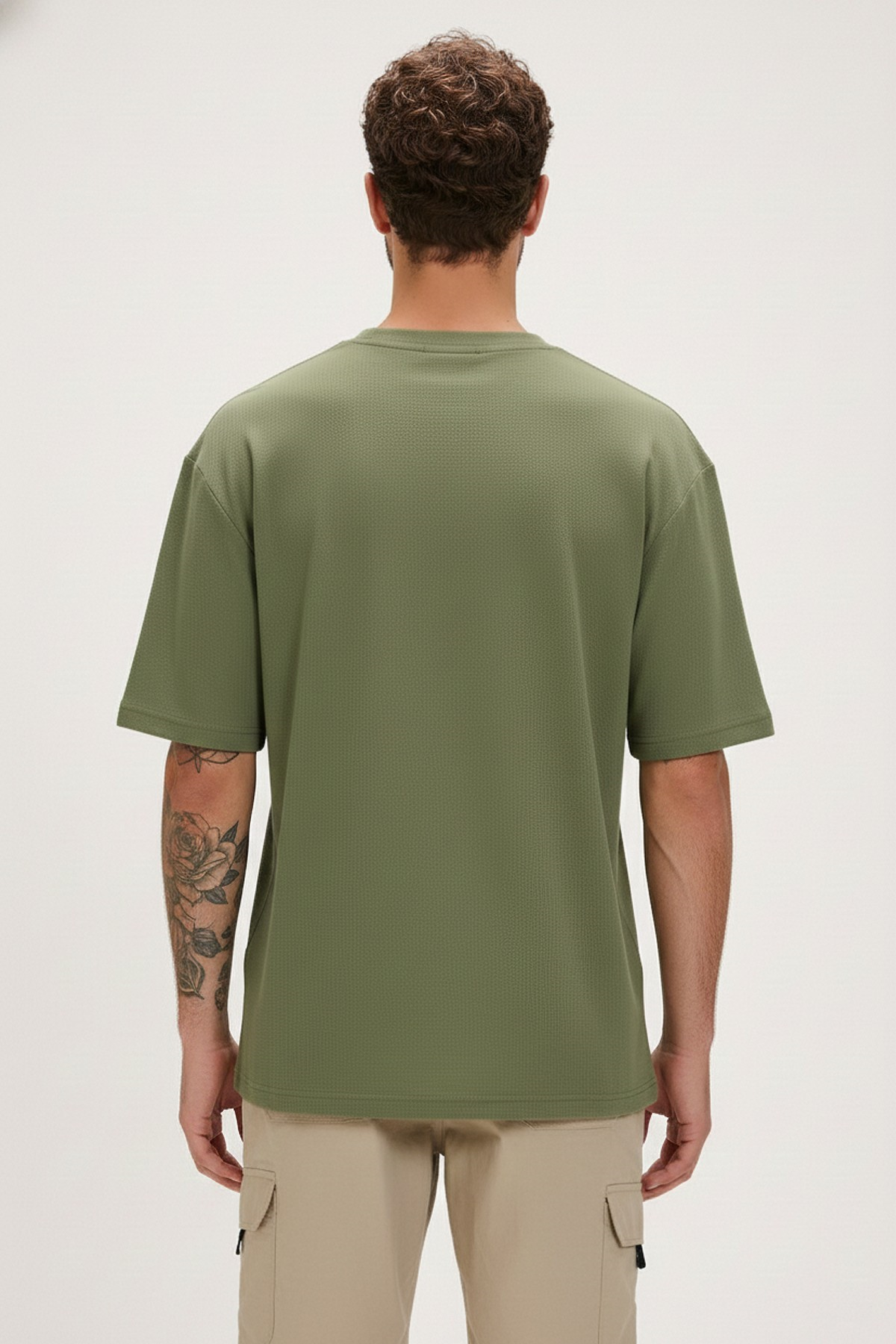 MONS T-SHIRT PRINTED T-SHIRT SOLUK YEŞİL  MAN T-SHIRT MONS T-SHIRTMONS T-SHIRT