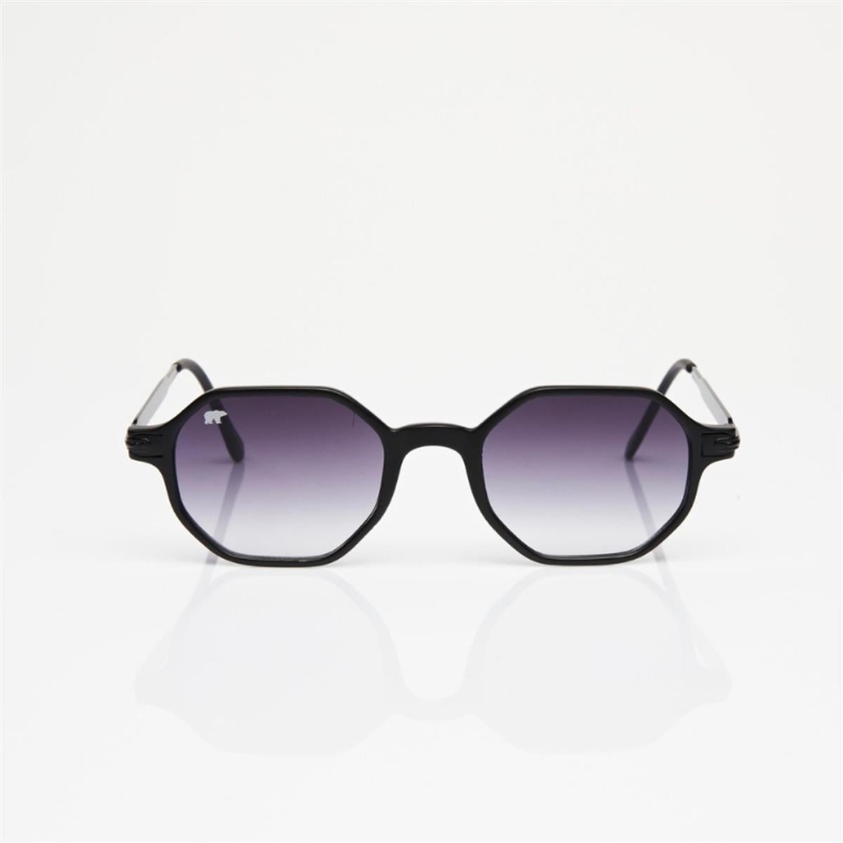 Rodney Unisex Black Sunglasses