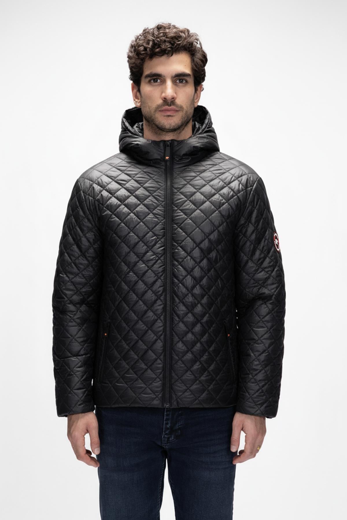 Shang Si̇Yah Puffer Kapüşonlu Erkek Mont