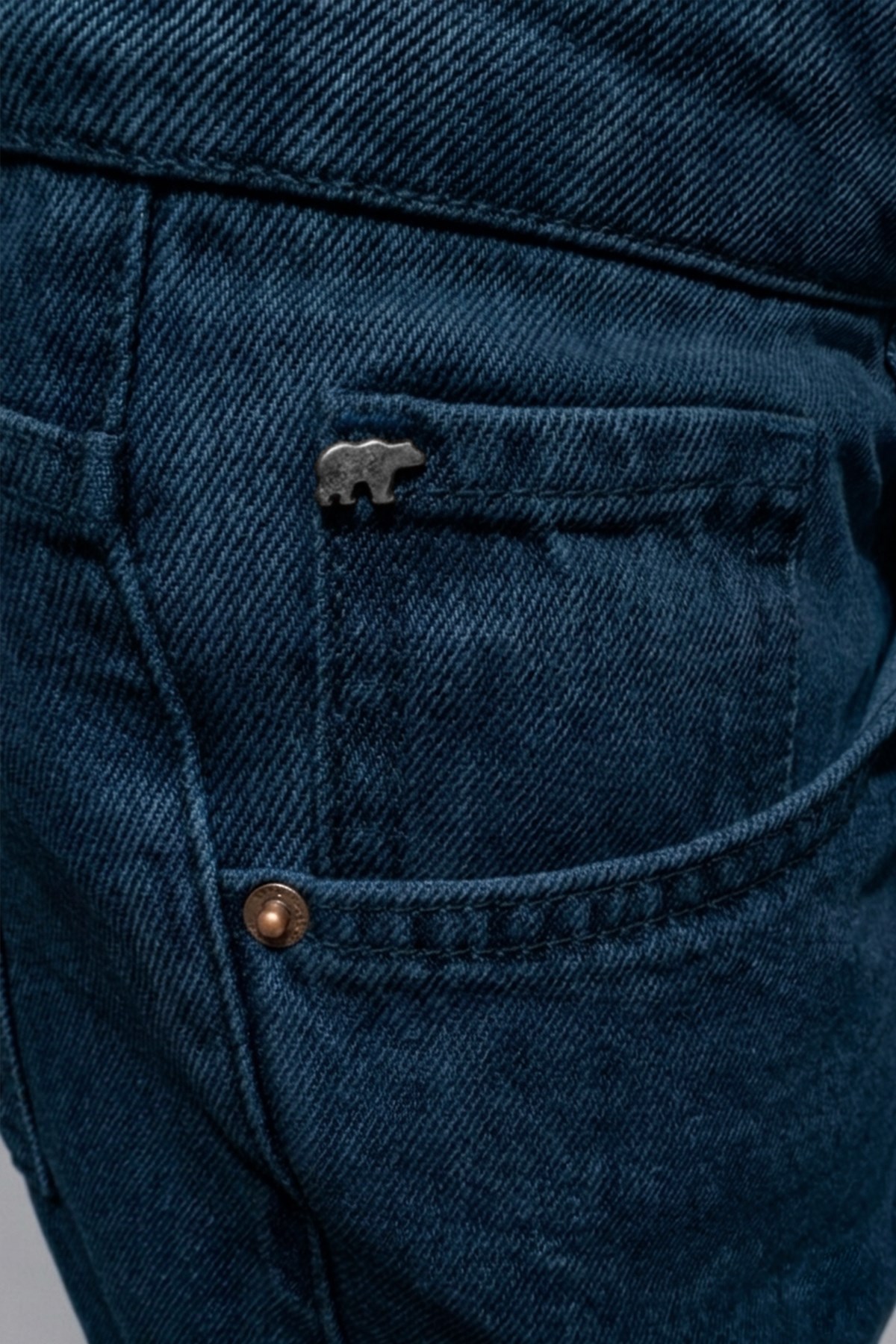 WIDE JEANS JEANS KOYU MAVİ FERMUARLI MAN DENIM WIDE JEANSWIDE JEANS