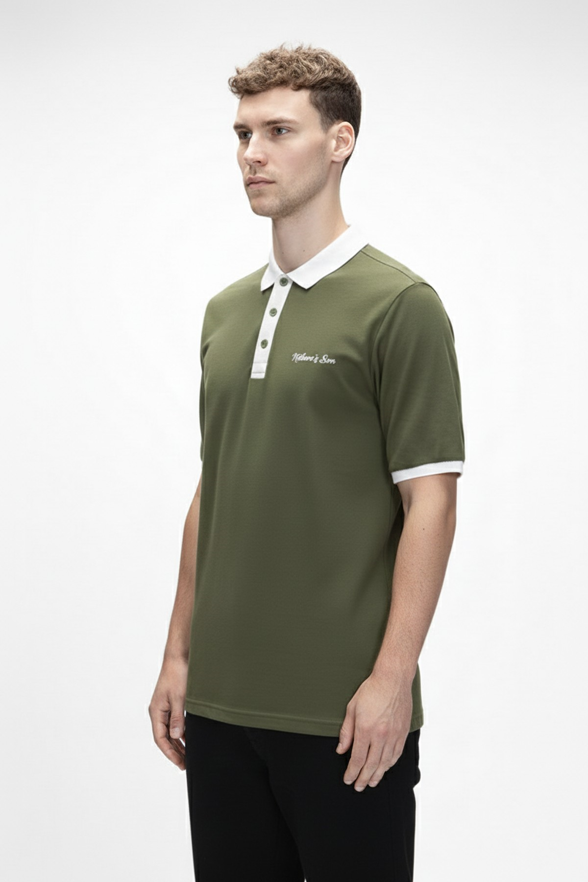 AWAKE POLO NECK T-SHIRT PRINTED POLO SOLUK YEŞİL  MAN T-SHIRT AWAKE POLO NECK T-SHIRTAWAKE POLO NECK T-SHIRT