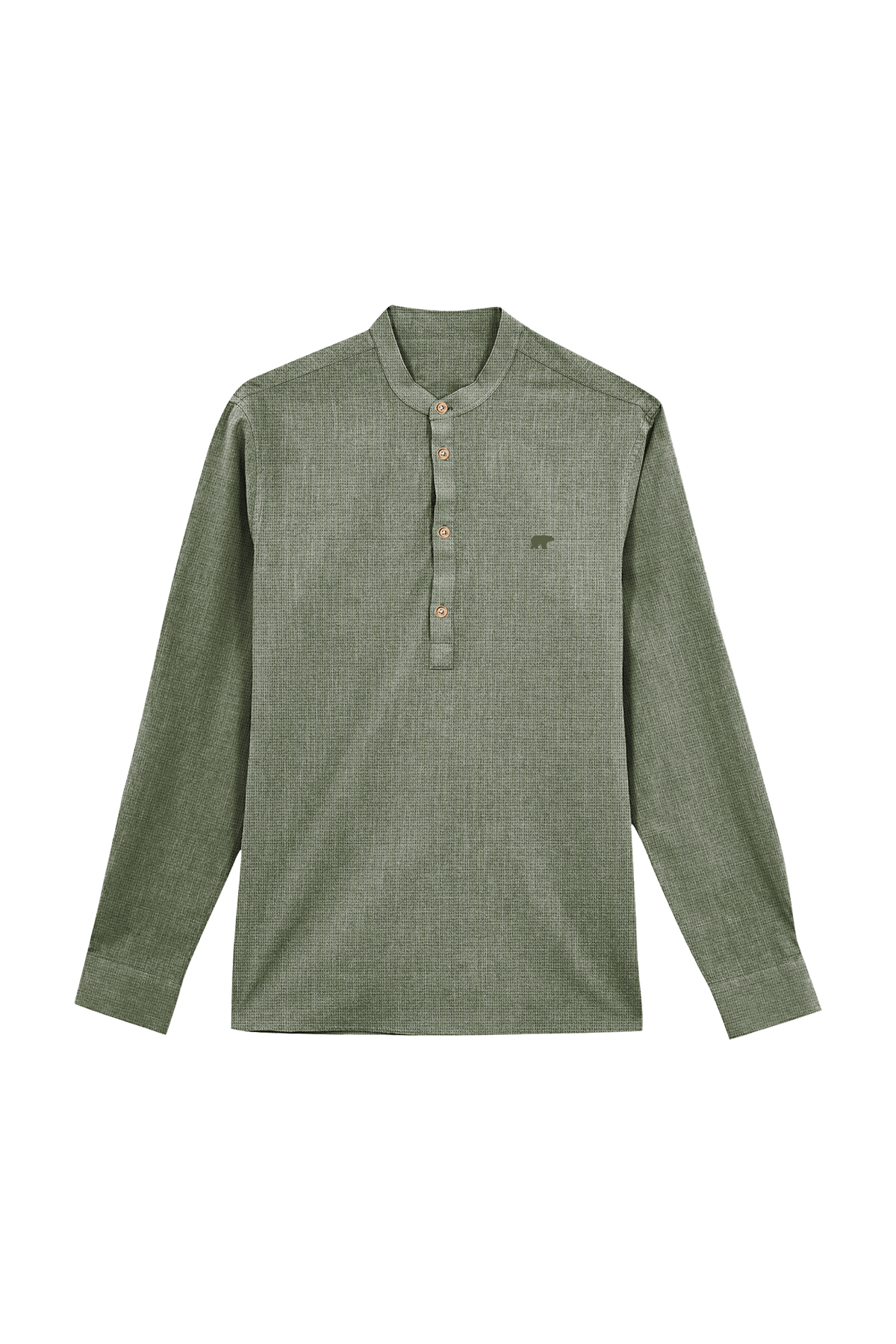 GUIDE SHIRT BASIC SHIRT SOLUK YEŞİL DÜĞMELİ MAN SHIRT GUIDE SHIRTGUIDE SHIRT