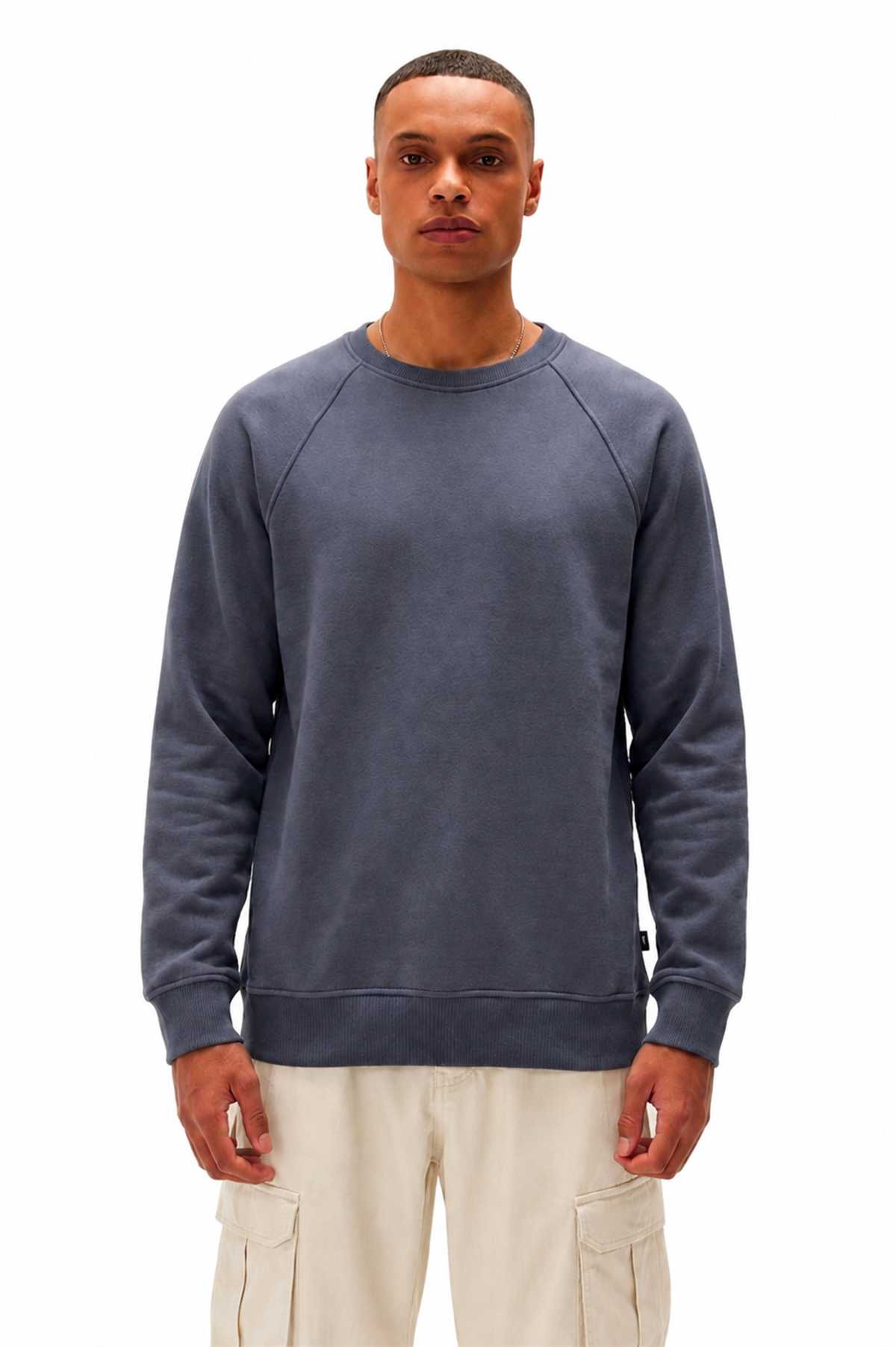 Born To Chill Asfalt Sırt Baskılı Erkek Sweatshirt