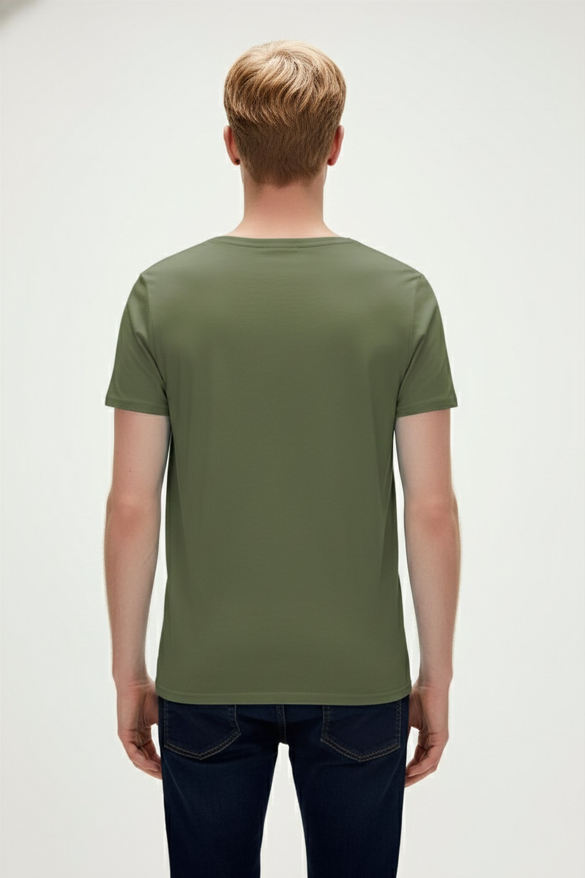 REBORN T-SHIRT PRINTED T-SHIRT SOLUK YEŞİL  MAN T-SHIRT REBORN T-SHIRTREBORN T-SHIRT